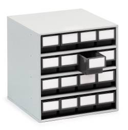 Кассетница с металлическим корпусом Treston, 400x400x395, черный ESD, 1640 ESD