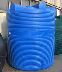 Емкость (резервуар) пластиковая вертикальная с крышкой, 10000 л, 400 мм, синий [TV10000S13]