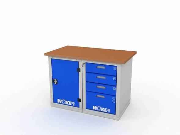 Верстак ДВК с 2 тумбами WOKER PRO 2104.1200