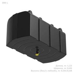 Бак пластиковый для летнего душа Полимер-Групп R 300 л, черный [DR300S1]