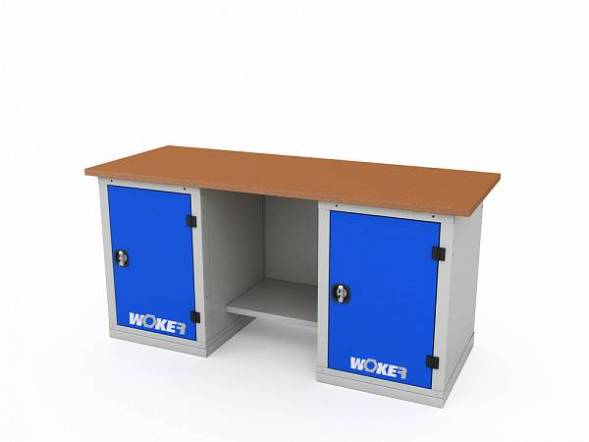 Верстак ДВК с 2 тумбами WOKER PRO 2101.1800
