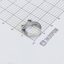 Хомут силовой шарнирный одноболтовый нерж. сталь