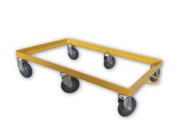 Тележка для ящиков металлическая 6 колёс, 100 мм