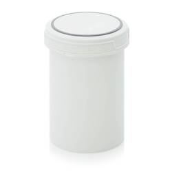 Банка 1 л с внутренней крышкой, белая