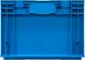 Ящик перфорированный 594x396x280 мм, 51 л, голубой