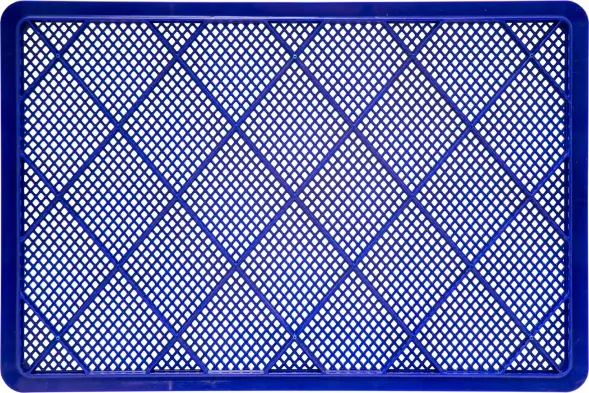 Ящик пластиковый перфорированный, 600x400x120 мм, 22 л, синий [704.01.01 м]
