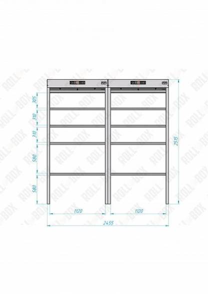 Роллетный шкаф ROLL-BOX SIMPLE Plus 24.06.44.V2-2