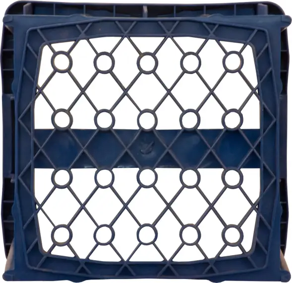 Ящик пластиковый перфорированный, 390x365x295 мм, 28 л, синий [305 м]