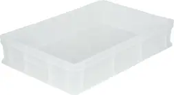 Ящик пластиковый сплошной, 600×400×120 мм, 22 л, синий [704.03.02]