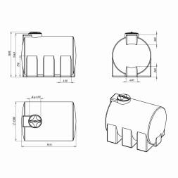 Емкость R ЭВГ 3000л