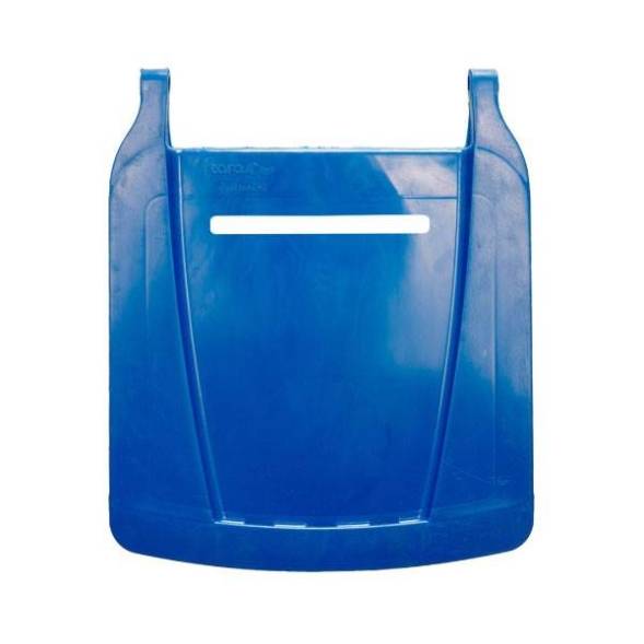 Мусорный контейнер пластиковый для ТБО/ТКО на колесах с крышкой, 120 л, синий