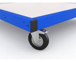 Стойка мобильная для пластиковых ящиков двусторонняя ДВК SORTEX 1495-M №1-2, синий [КГ030403]