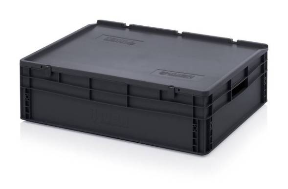 Евроконтейнер пластиковый ESD ED 86/22 HG, 80x60x24 см