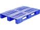 Паллет (поддон) пластиковый перфорированный на 3-х полозьях, 1200х800х150 мм, синий [1200800150-02]