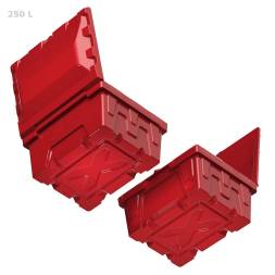 Ящик для соли, реагентов 250 литров, красный