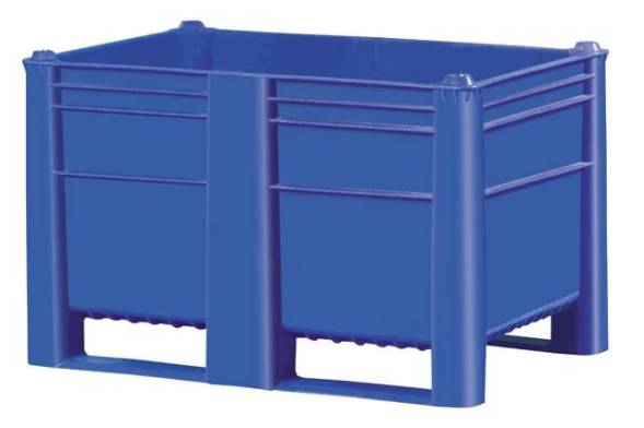 Крупногабаритный сплошной пластиковый контейнер DOLAV BoxPallet Туре 800, 1200х800х740 мм, синий [1000200000] 