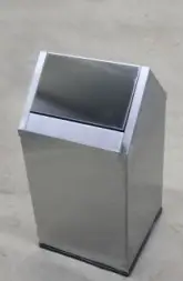 Урна Эклипс Лайт, 360х360х700 мм, шлифованная 60 л