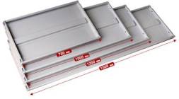 Полка для стеллажей окрашенная СТФ, 1500x400 мм, RAL 7035 [КГ026591]