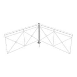 Стойка пешеходного ограждения поворотная