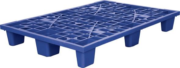 Паллет (поддон) пластиковый перфорированный вкладываемый на 9-х ножках, 1200x800х160 мм, желтый [1200800160-02]