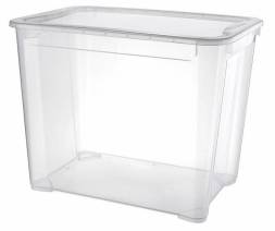 Ящик пластиковый универсальный ECONOVA Кристалл ХL, 555x390x435 мм, прозрачный [433204601]