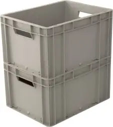 Ящик (лоток) универсальный полипропиленовый, 400x300x220 мм, 21 л, серый [ЕС 4322.1]