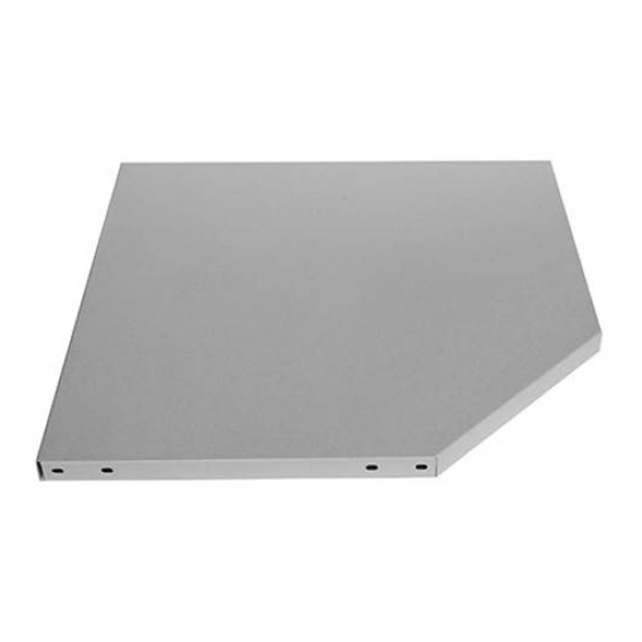 Полка угловая СТФ 600х600 для полок глубиной 400 мм, серебристый, RAL 7035 [КГ029110]