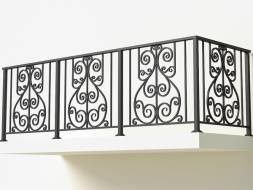 Металлическое балконное ограждение БО-15, 1 пог. м.