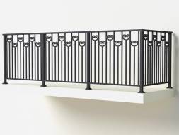 Металлическое балконное ограждение БО-16, 1 пог. м.