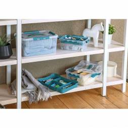 Ящик универсальный с замками и вставкой-органайзером Grand box, 390x290x180мм, 15,3л