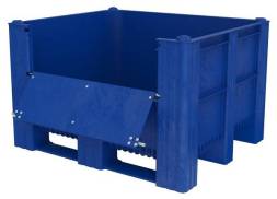 Большой пластиковый контейнер Type 1000-ACE, сплошной с верхней дверцей