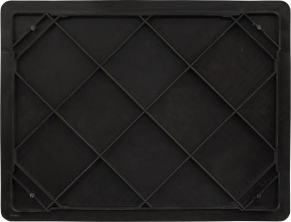 Ящик пластиковый сплошной, 410×300×180 мм, 22 л, черный [302-Б3]