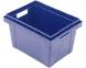 Ящик пластиковый сплошной для тюльпанов, 400х300х250 мм, синий [400300250-00]