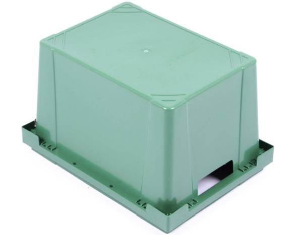 Ящик пластиковый сплошной для тюльпанов, 400х300х250 мм, синий [400300250-00]