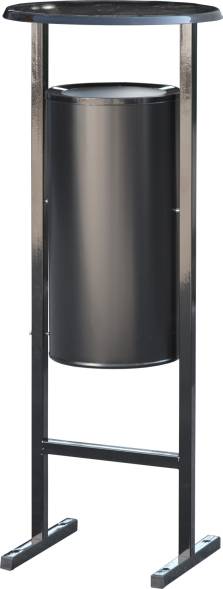 Урна мусорная уличная, 25 литров, черный