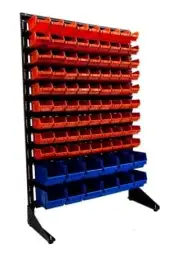 Стеллаж с пластиковыми ящиками 1501-0/9/2 G-K